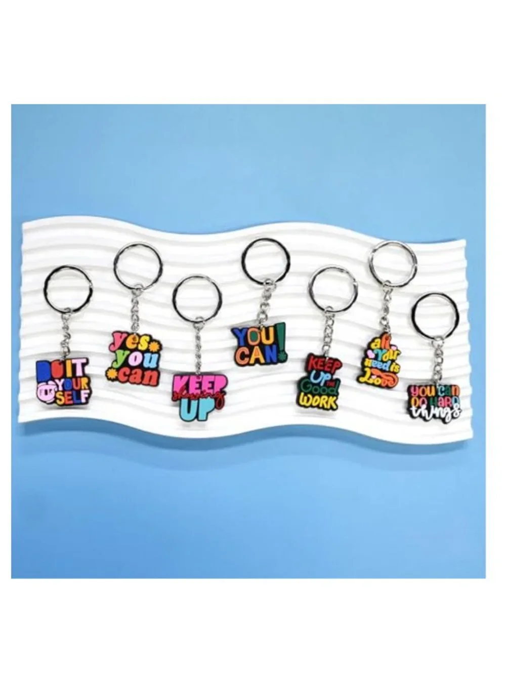 50 PCS Assorted Cute PVC Charms for Keys, Alloy Keychains Party Favors